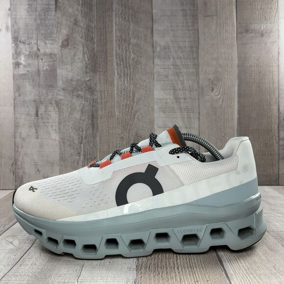 On Cloud Cloudmonster Men's Size 10 Road Running Shoes Sneakers Frost Surf White - Picture 6 of 14